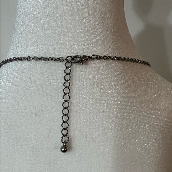 Fashion Necklace Large Owl Pendant Enamel Faux Pearls Silver Tone Chain - Picture 3 of 8